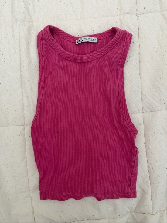 Zara Tops - Zara Ribbed Tank Top - Pink